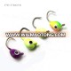 PR-PD015 Winter Fishing Plain Colorful Tungsten Head Ice Fishing Jig