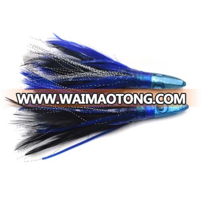 6.5inch Game Fishing Marlin Lure Saltwater Fishing FeatherTrolling Lure