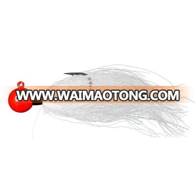 Bucktail Jig Fishing Round Head Lead Jig Fishing Lure Fluke 1oz Bucktail Jig